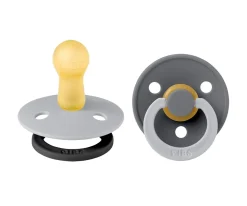 2 Chupetes BIBS Studio Colour Fusion Round Cloud Iron mix