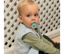 2 Chupetes BIBS Studio Colour Round Block Nordic Mint Petrol Mix