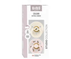 2 Chupetes BIBS Studio Colour Round Bumblebee Ivory Mix