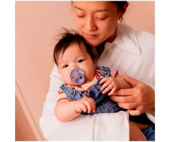 2 Chupetes BIBS Studio Colour Round Jasmine Fossil Grey Mix