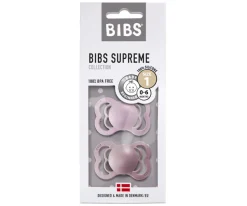 2 Chupetes BIBS Supreme Heather/Dusky Lilac Silicona
