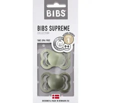 2 Chupetes BIBS Supreme Sage/Hunter Green Látex