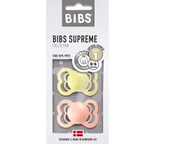 2 Chupetes BIBS Supreme Sunset/Sunshine Látex
