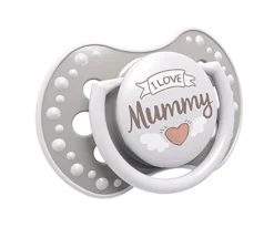 2 Chupetes Lovi "I Love"