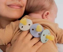 2 Chupetes Nocturnos BIBS Colour Simétrica Blush/Vanilla