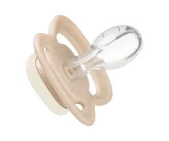 2 Chupetes Nocturnos Tetina Fisiológica Silicona Blush/Latte