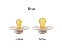 2 Chupetes Tetina Fisiológica Látex Sage/Vanilla