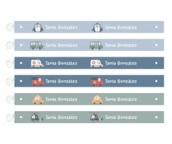 6 Cintas para Colgar Ropa City Cars Personalizables