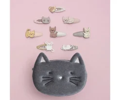 4 Clips de Pelo Kitty Cat Clic Clacs