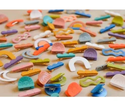 2 Clips de Pelo Tri Rainbow Sienna