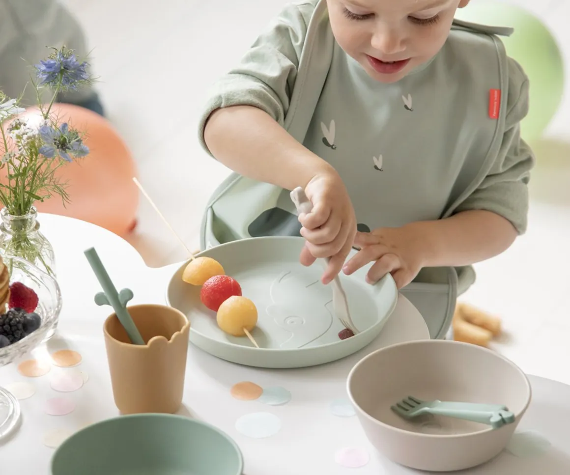 3 Cubiertos Kiddish Deer Friends Sage