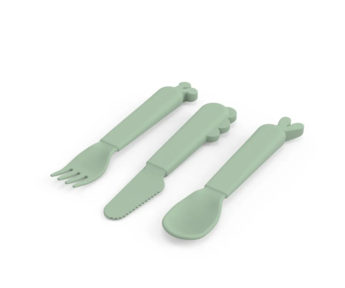 3 Cubiertos Kiddish Deer Friends Sage