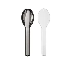 3 Cubiertos Personalizables con Funda Nordic Black