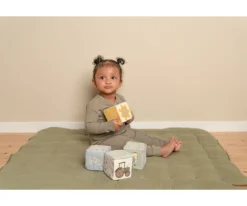 4 Cubos Apilables Blanditos Little Farm