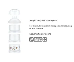 3 Dosificadores Leche en Polvo Mio Sunshine & Rainbow