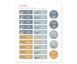 25 Etiquetas para Ropa Croc