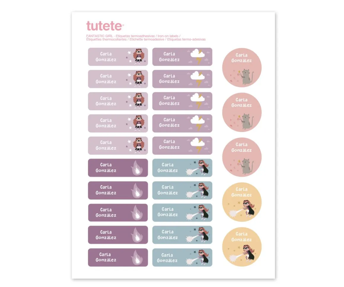 25 Etiquetas para Ropa Fantastic Girl