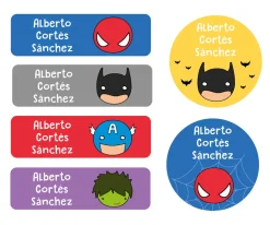 25 Etiquetas para Ropa Héroes