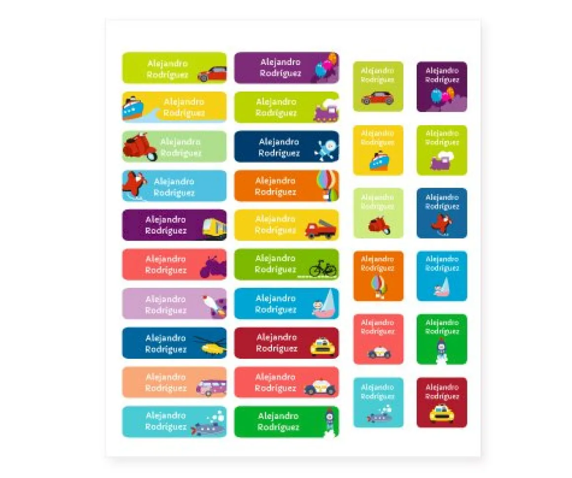 32 Etiquetas para Ropa Rum Rum