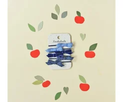 6 Gomas para Pelo School Azul