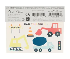 2 Hojas de Tatuajes Construction