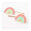 2 Horquillas Rainbow Glitter