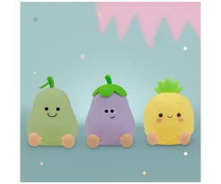 3 Lámparas Nocturas LED RGB Frutas