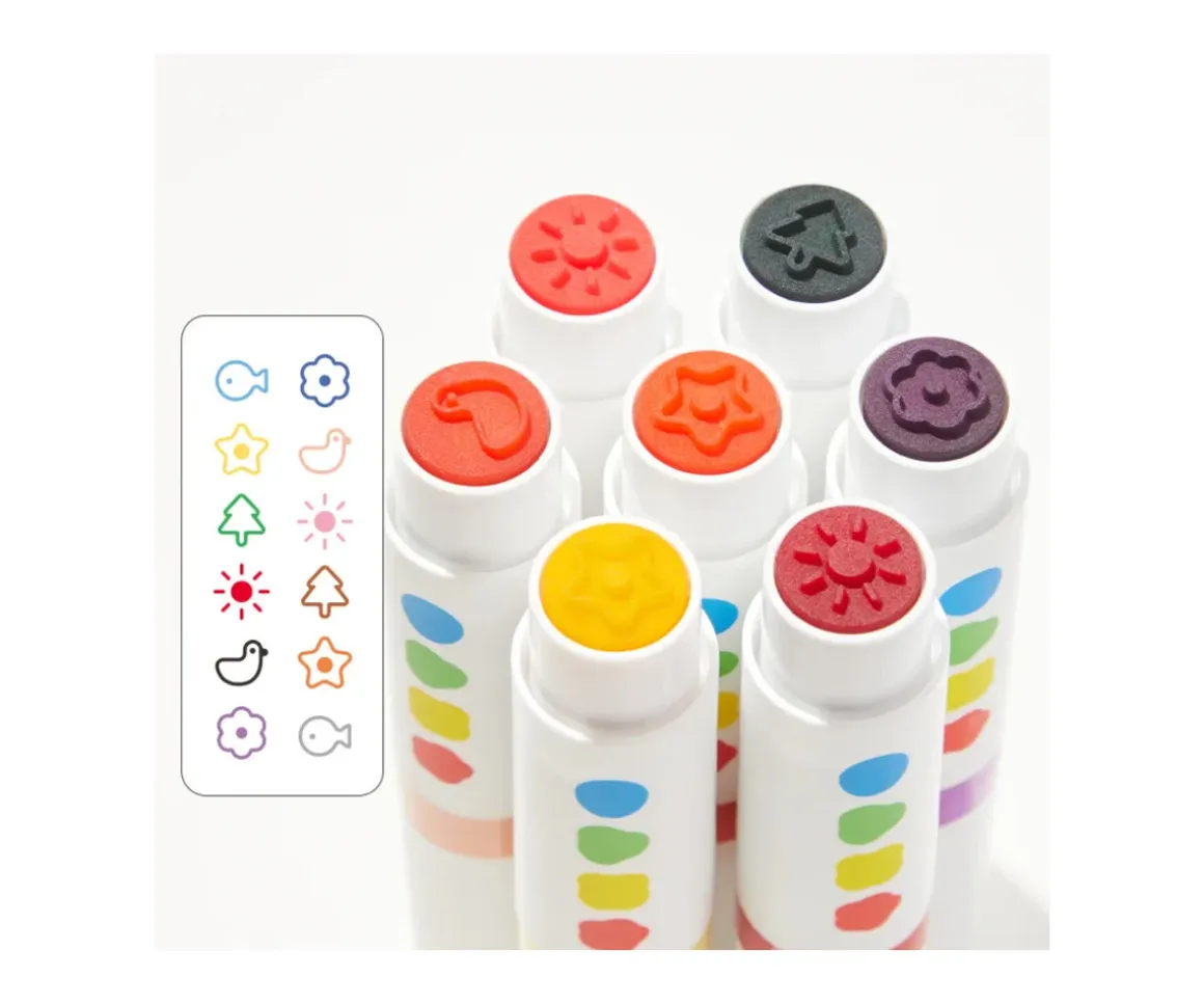6 Marcadores Lavables