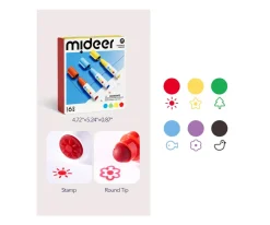 6 Marcadores Lavables