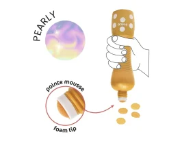 4 Marcadores Puntos Grandes Pearly