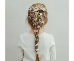 5 Mini Clips Clic Clasc Celeste Unicorn