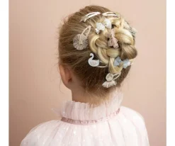 5 Mini Clips Clic Clasc Tulle Rosette