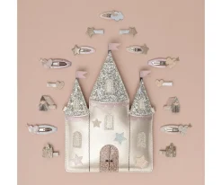 8 Mini Pinzas de Pelo Princess & Castle