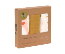 3 Muselinas Little Mateys Spicy Orange Bambú 80 cm