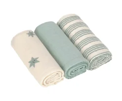 3 Muselinas Tiny Team Granite Green