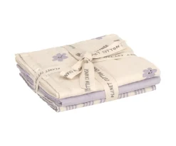3 Muselinas Tiny Team Pastel Lilac