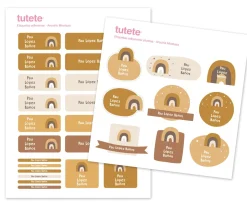 29 Pegatinas para Objetos Arcoíris Mostaza