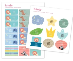 30 Pegatinas para Objetos Animales Salvajes