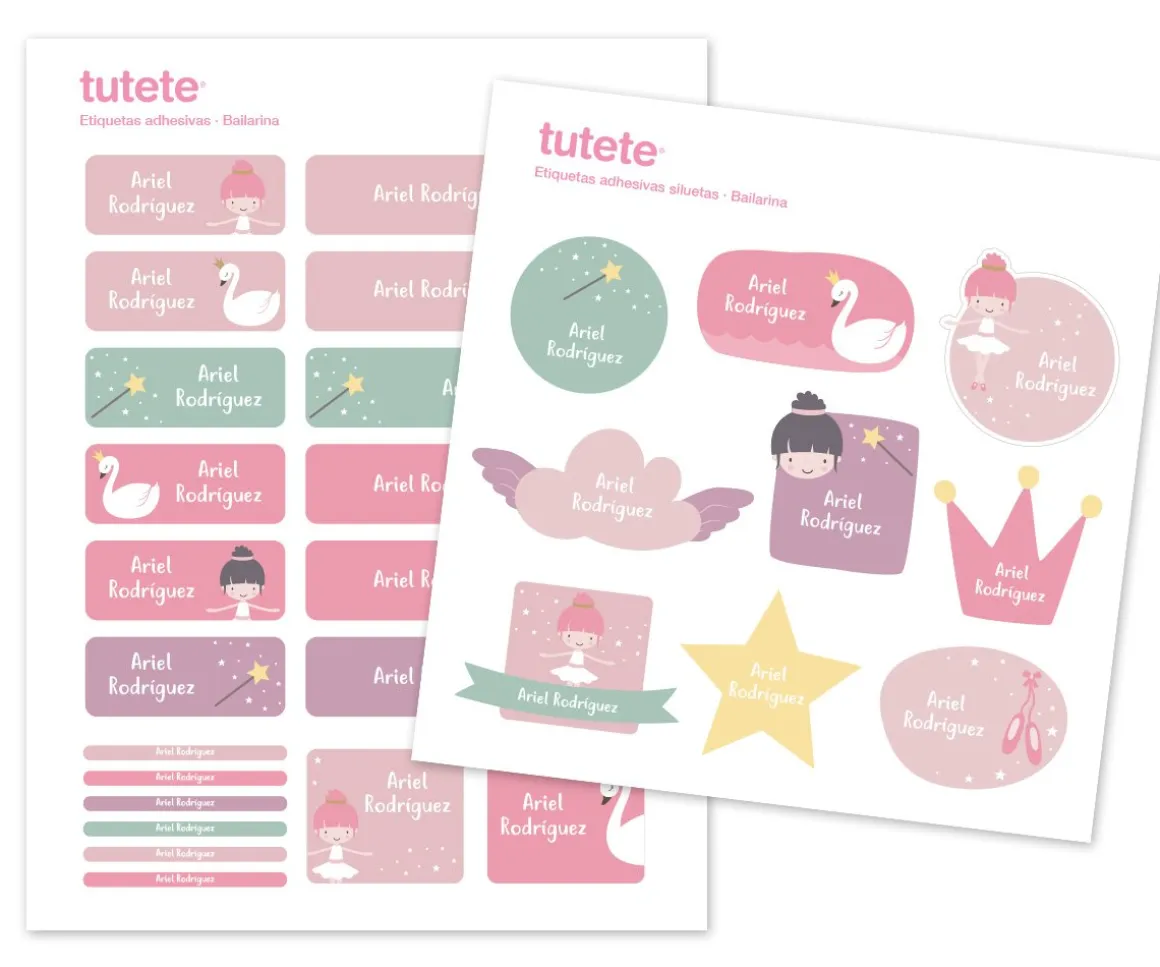 29 Pegatinas para Objetos Bailarina