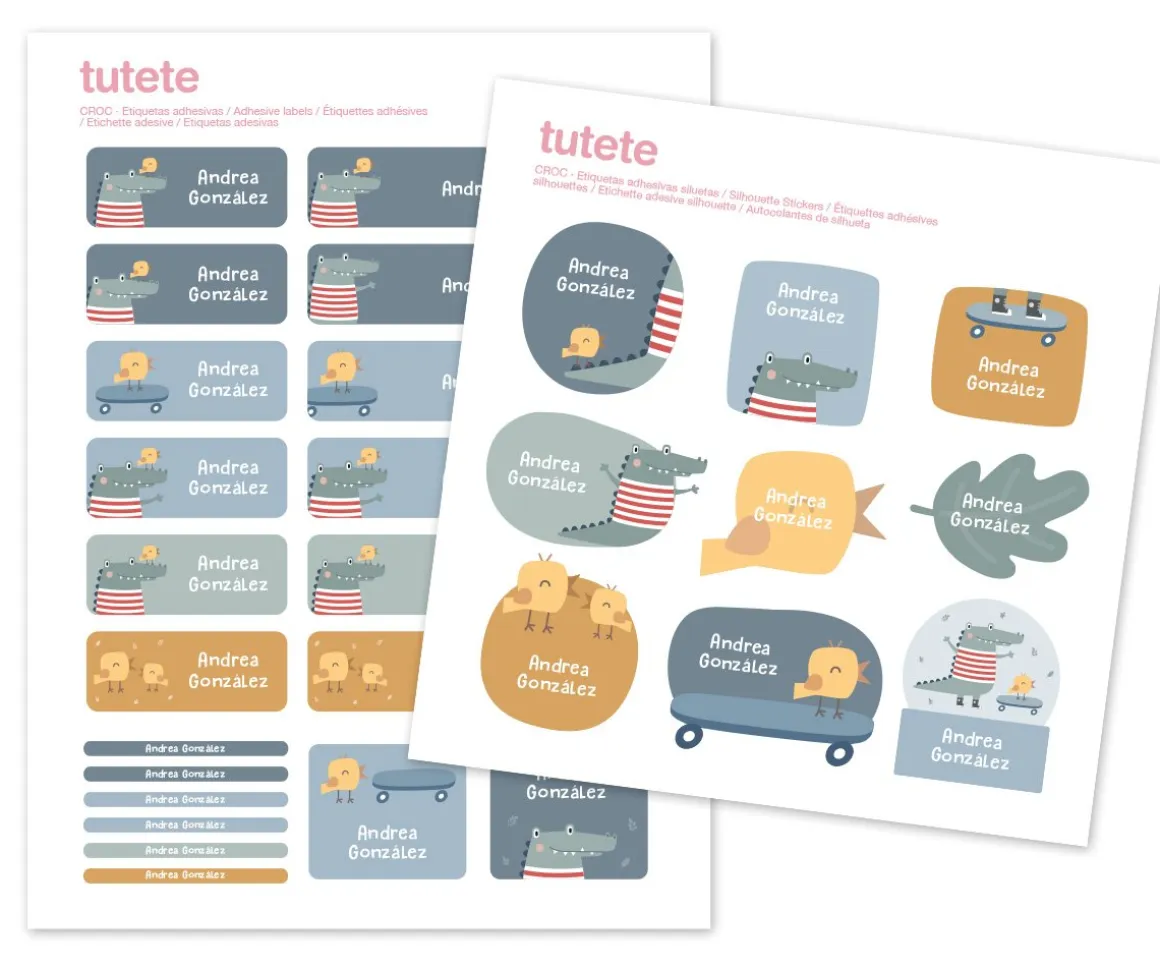 29 Pegatinas para Objetos Croc