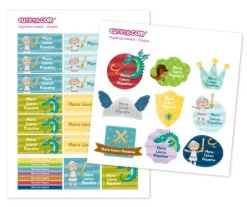 30 Pegatinas para Objetos Dragones