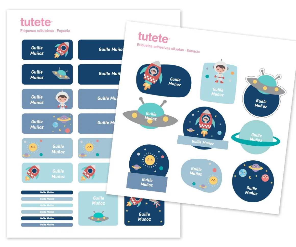29 Pegatinas para Objetos Espacio