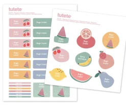 29 Pegatinas para Objetos Fruits