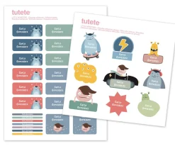 29 Pegatinas para Objetos Little Monsters