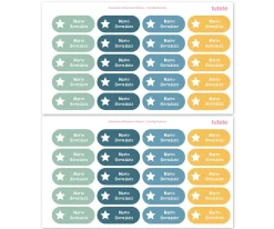 40 Pegatinas para Objetos Natural Estrella