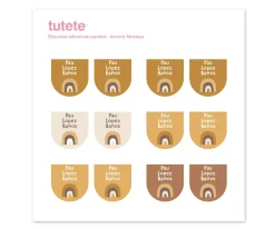 12 Pegatinas Zapatos Arcoíris Mostaza