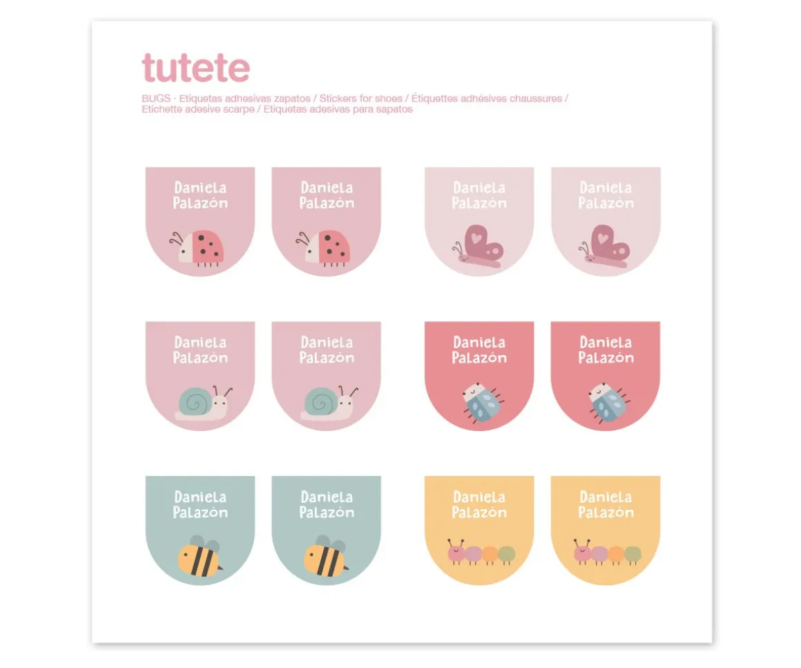 12 Pegatinas Zapatos Bugs