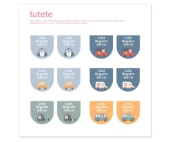 12 Pegatinas Zapatos City Cars