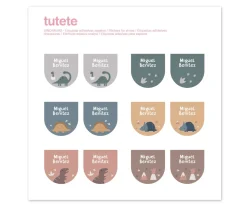 12 Pegatinas Zapatos Dinos World