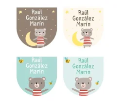 12 Pegatinas Zapatos Osito